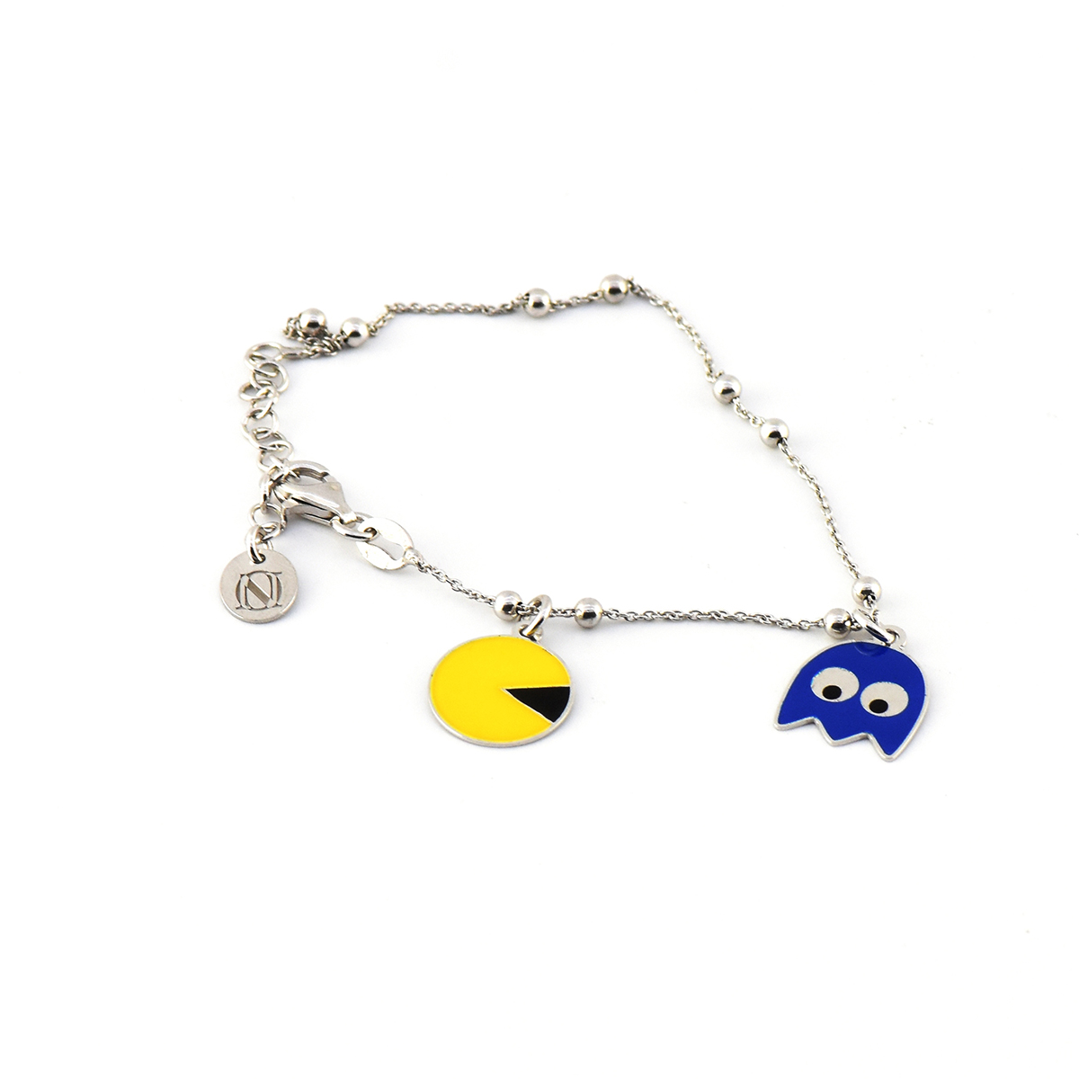 Bracciale Naj-Oleari 2 Elementi Pac-Man Smalto Argento 925%