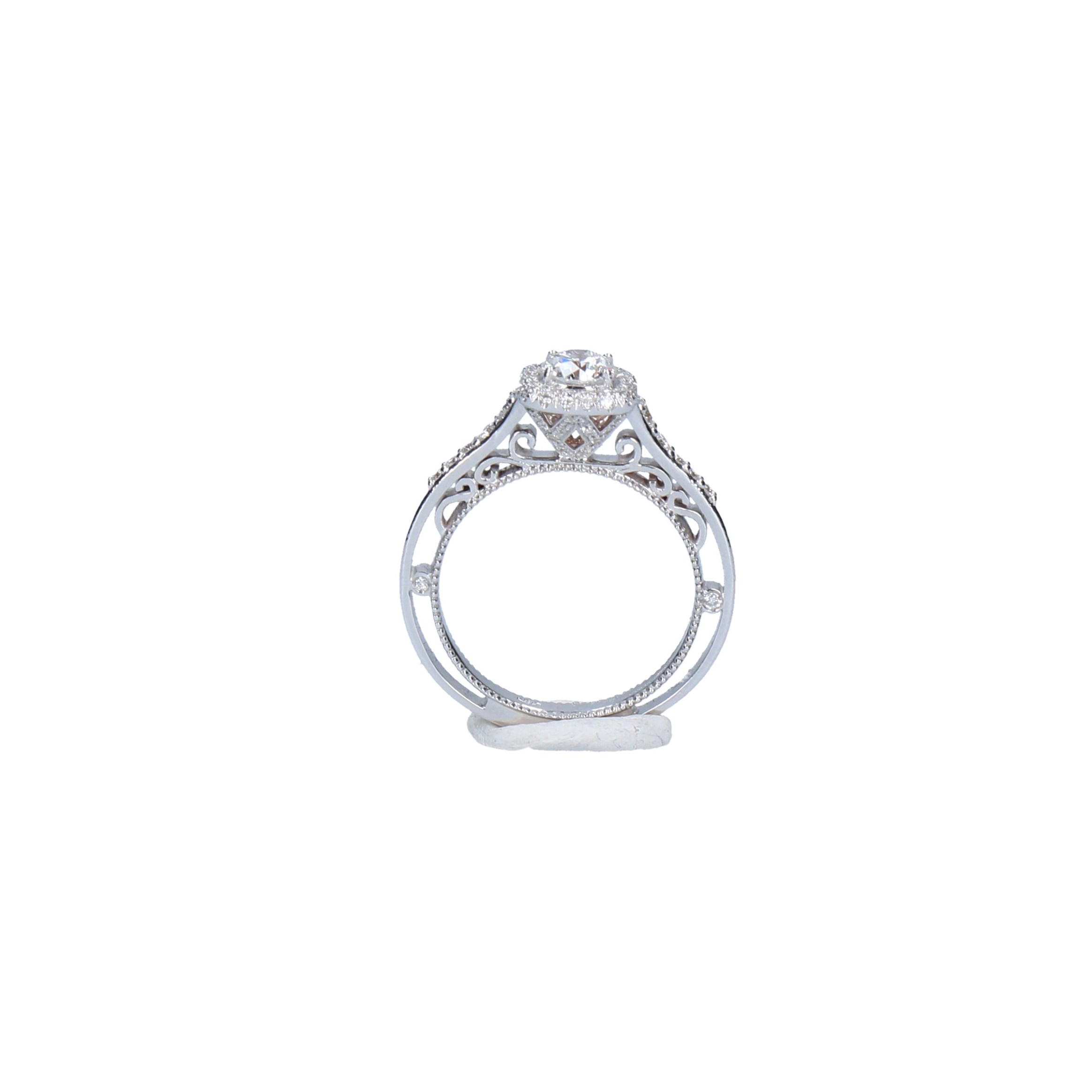 Anello Solitario BAROCCO oro 750% diamante certificato GIA ART.ANSOLRE