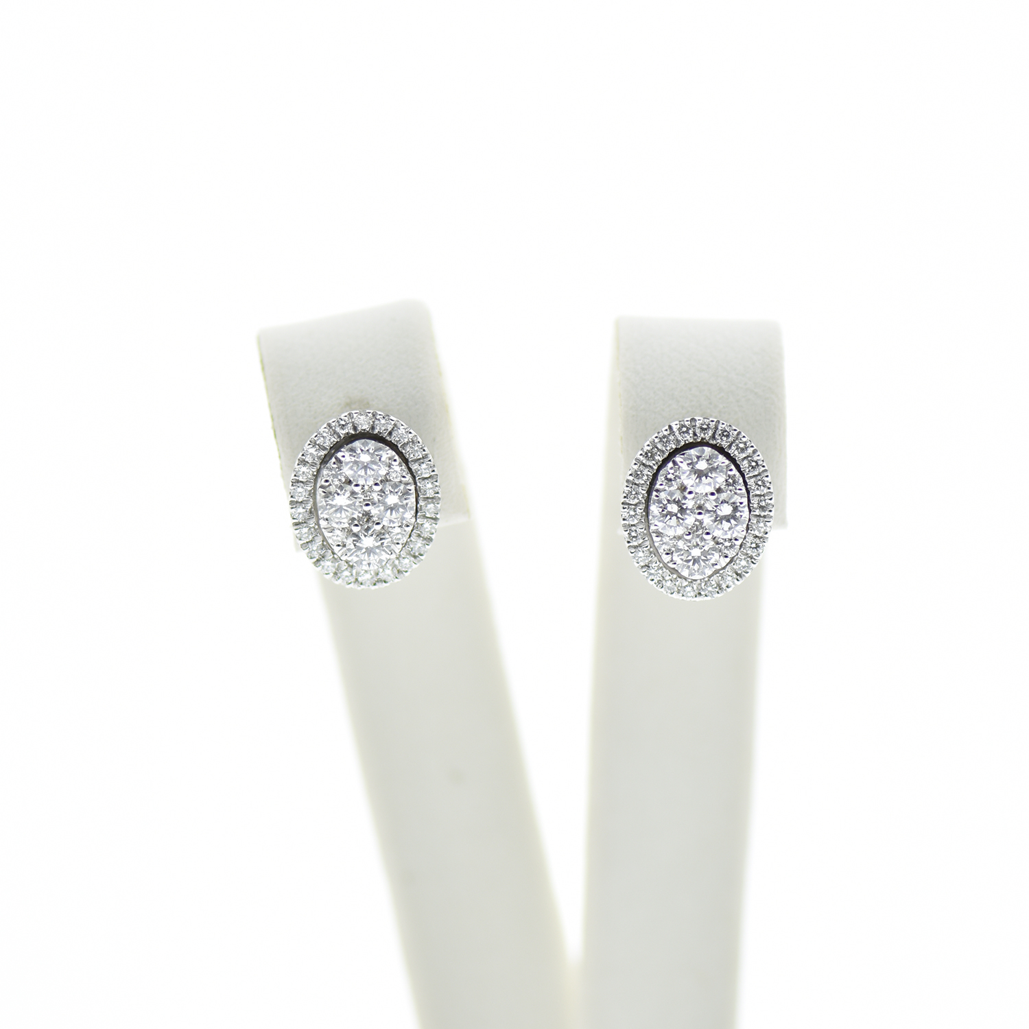 Orecchini Oro 750% Diamanti 0,75 ct. Colore F/vvs1