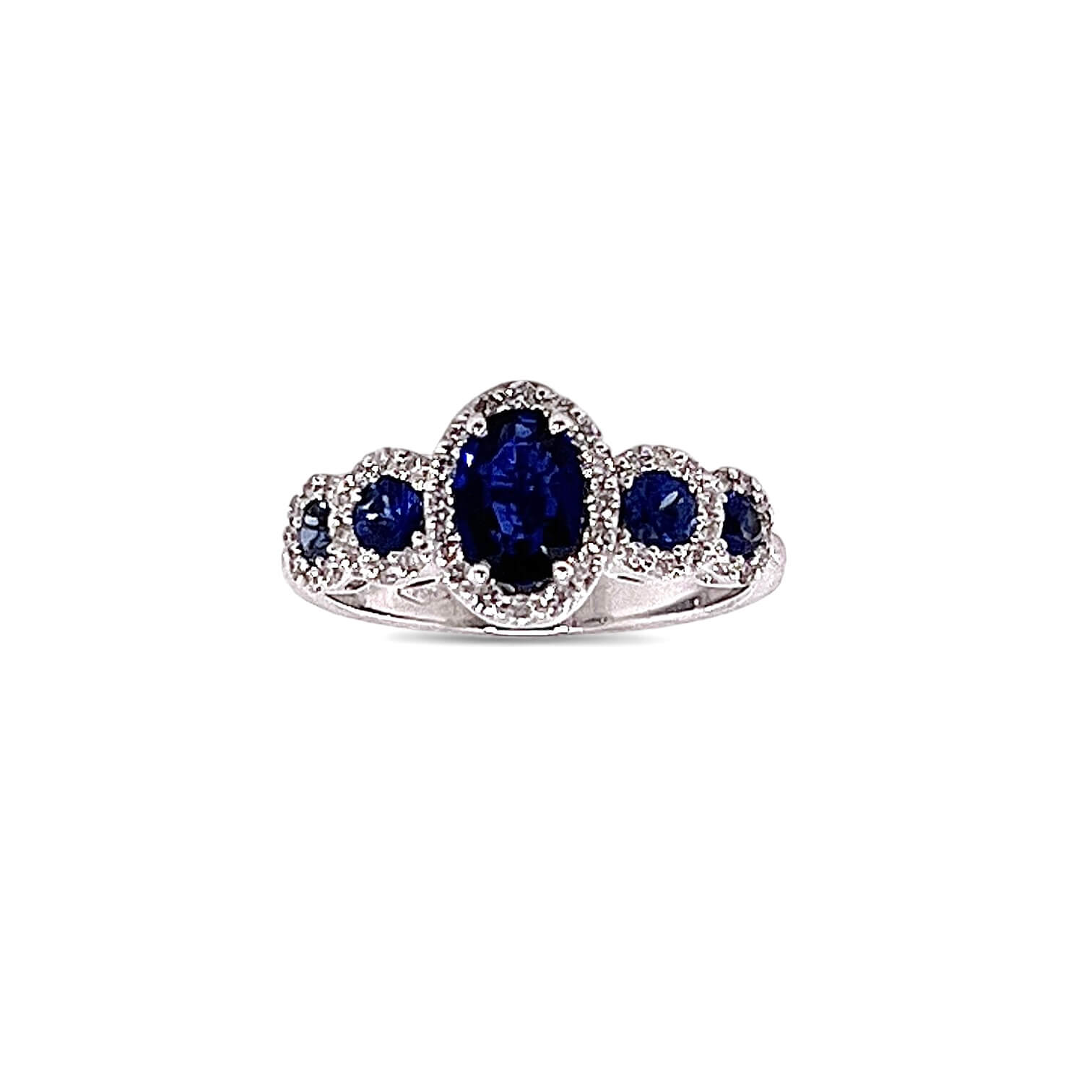 Ring with sapphires and diamonds ART. AN1439