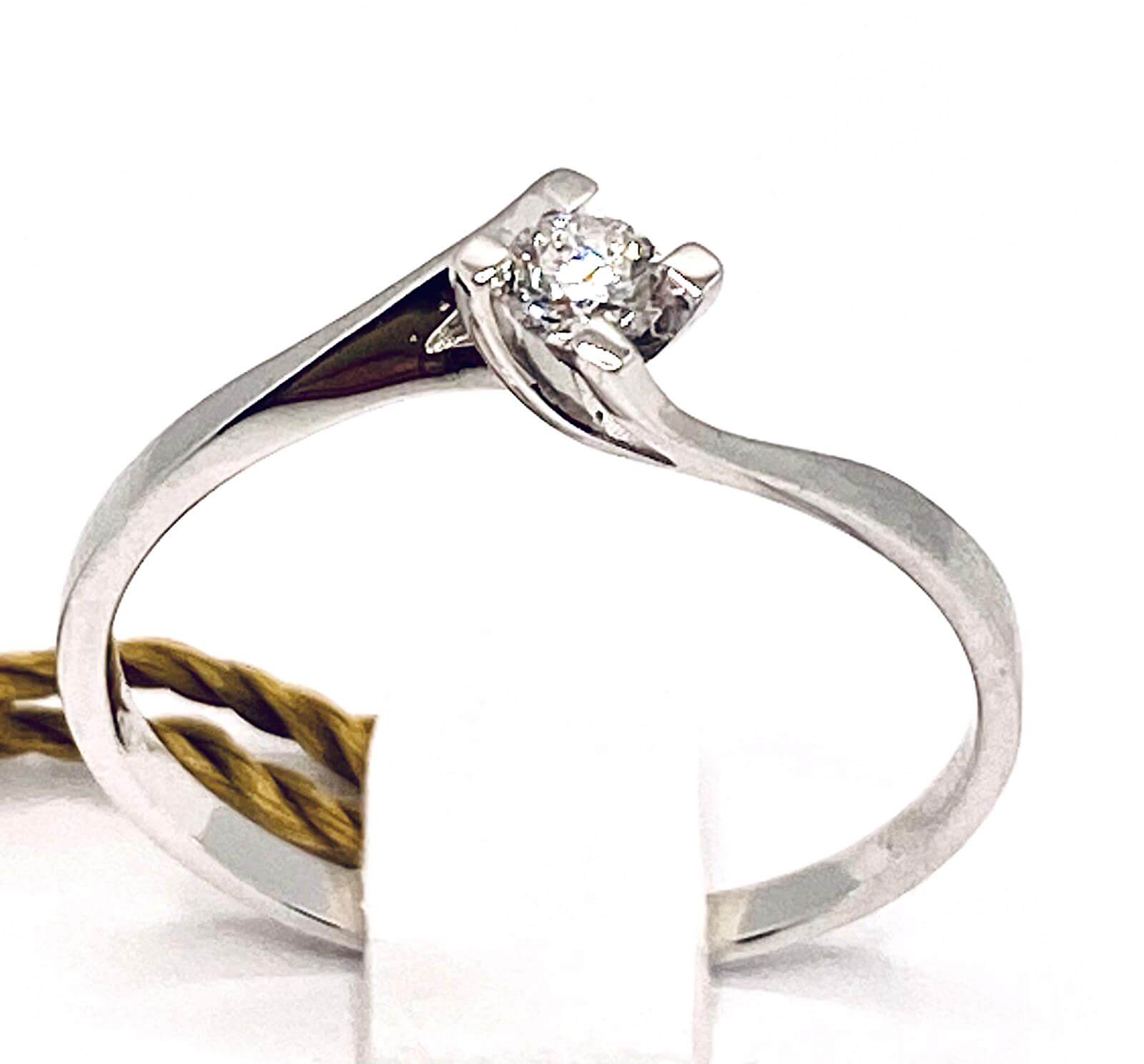 Solitary diamond ring to contract art.AN1412