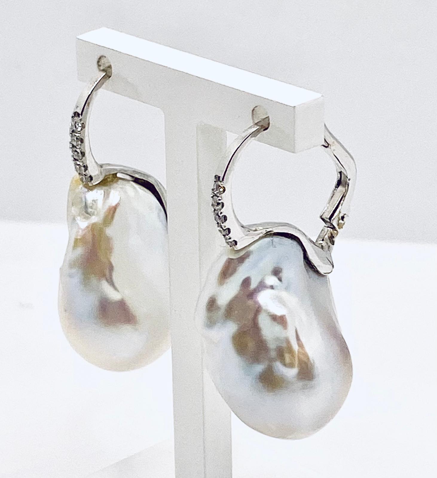 Orecchini di Perle AUSTRALIA scaramazze e diamanti art.ORP170