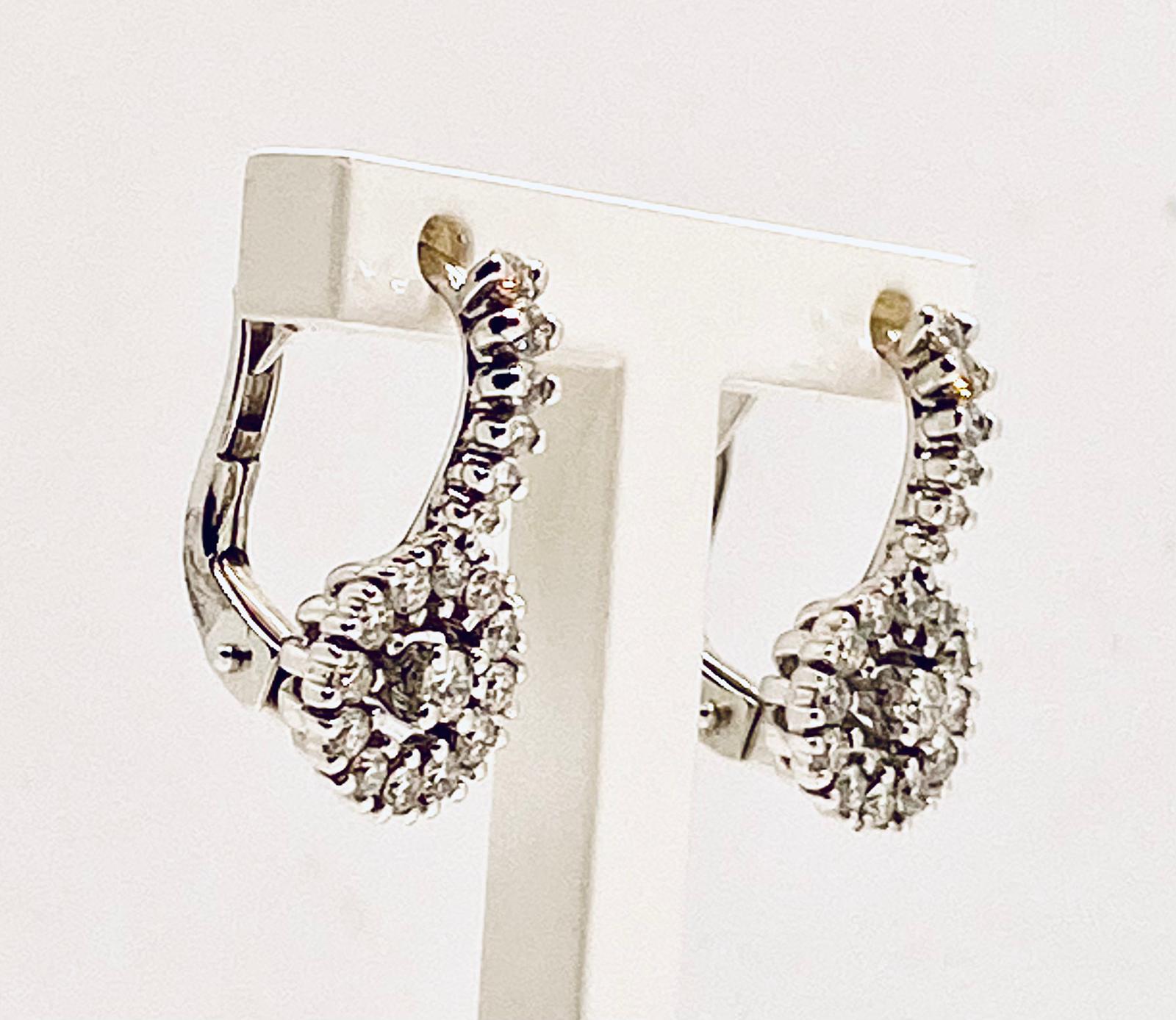 Orecchini a ponte con diamanti Art. OR554