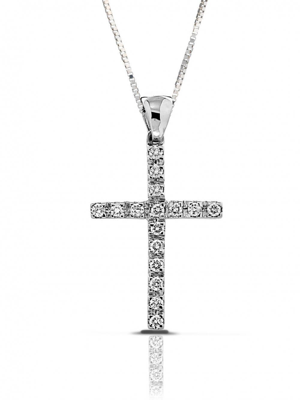 Gold and diamond cross pendant DESIDERIO Art. CR099