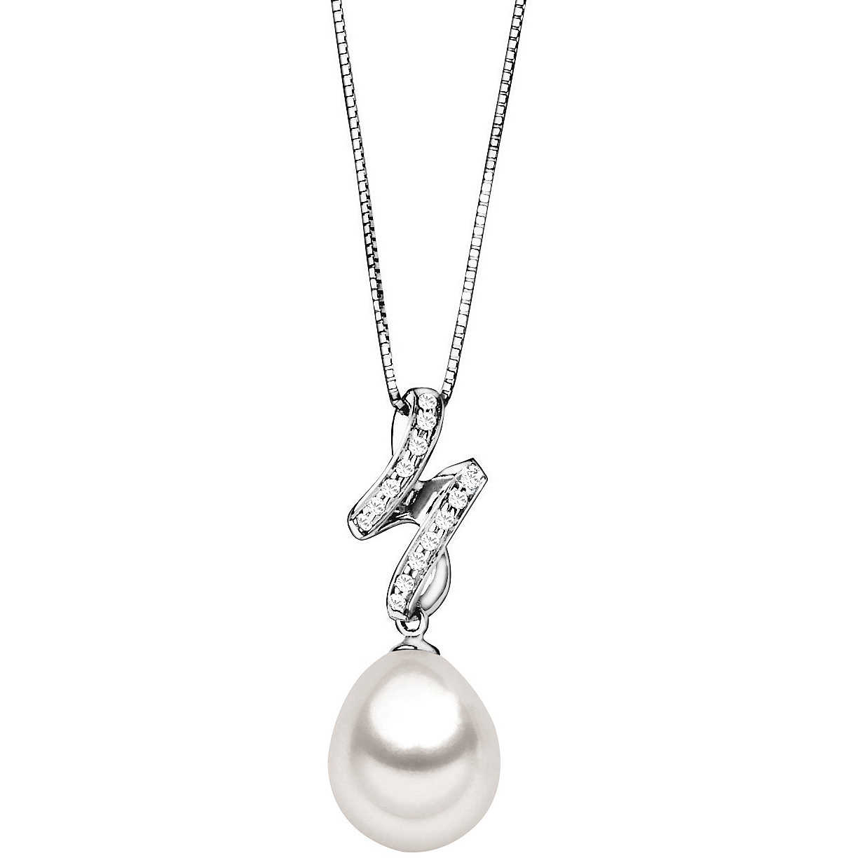 Girocollo perla con diamanti art.CDP63-4