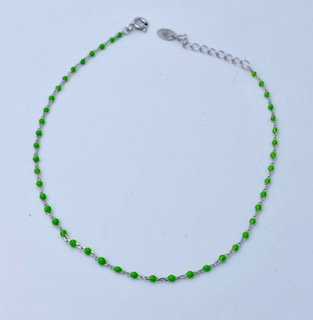 Anklet in 925% silver and enamel Art.609081V