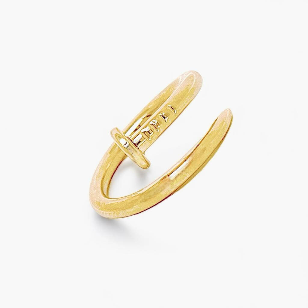 Nail ring in yellow gold 750% Art. ANCHI1
