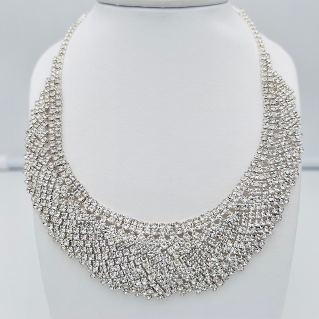 Round neck tennis crystals and steel Art. TECO3