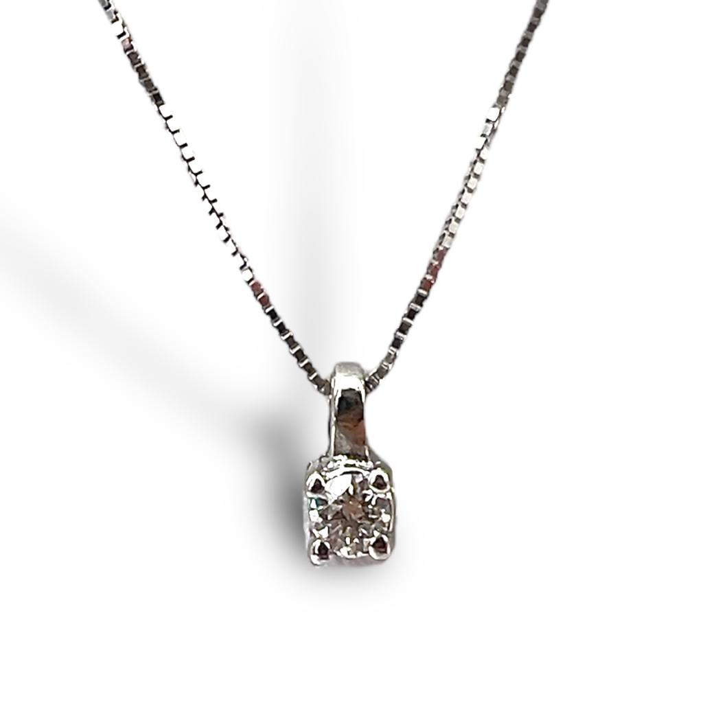 Pendente punto luce oro e diamanti art. CD737-1