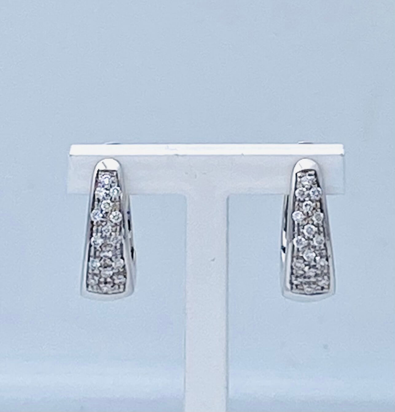 Orecchini diamanti oro bianco Art. OR021