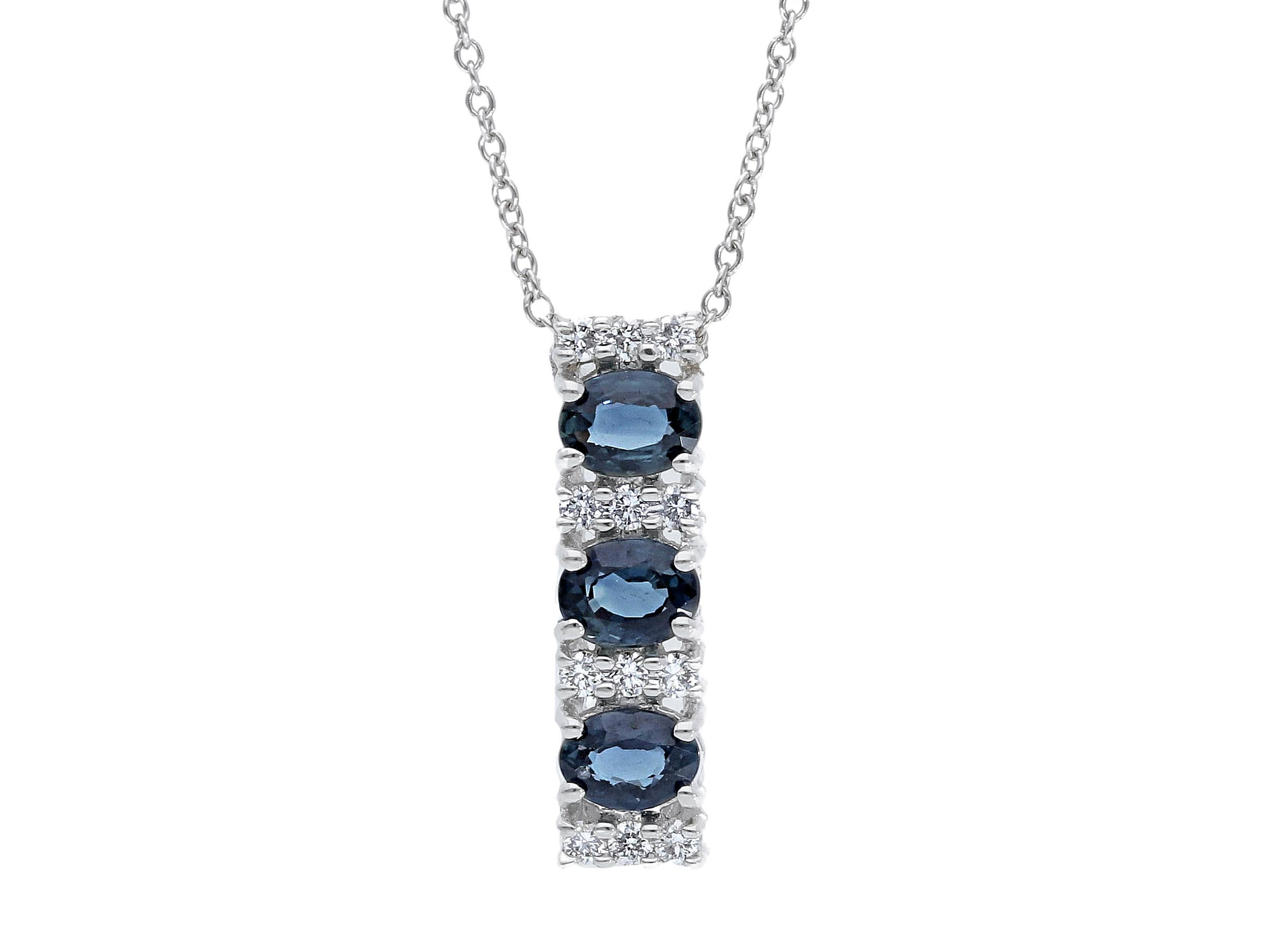 Pendente Zaffiri Blu Oro e Diamanti GEMME Art. CIP233120