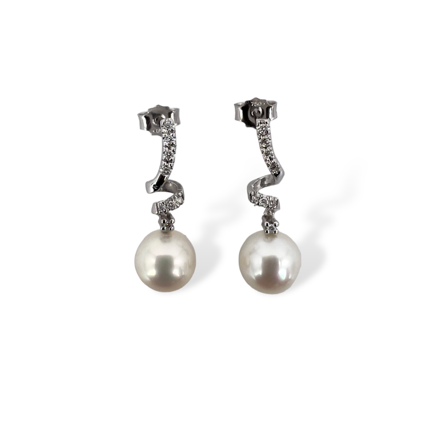 Orecchini di perle e diamanti art. ORP244-3
