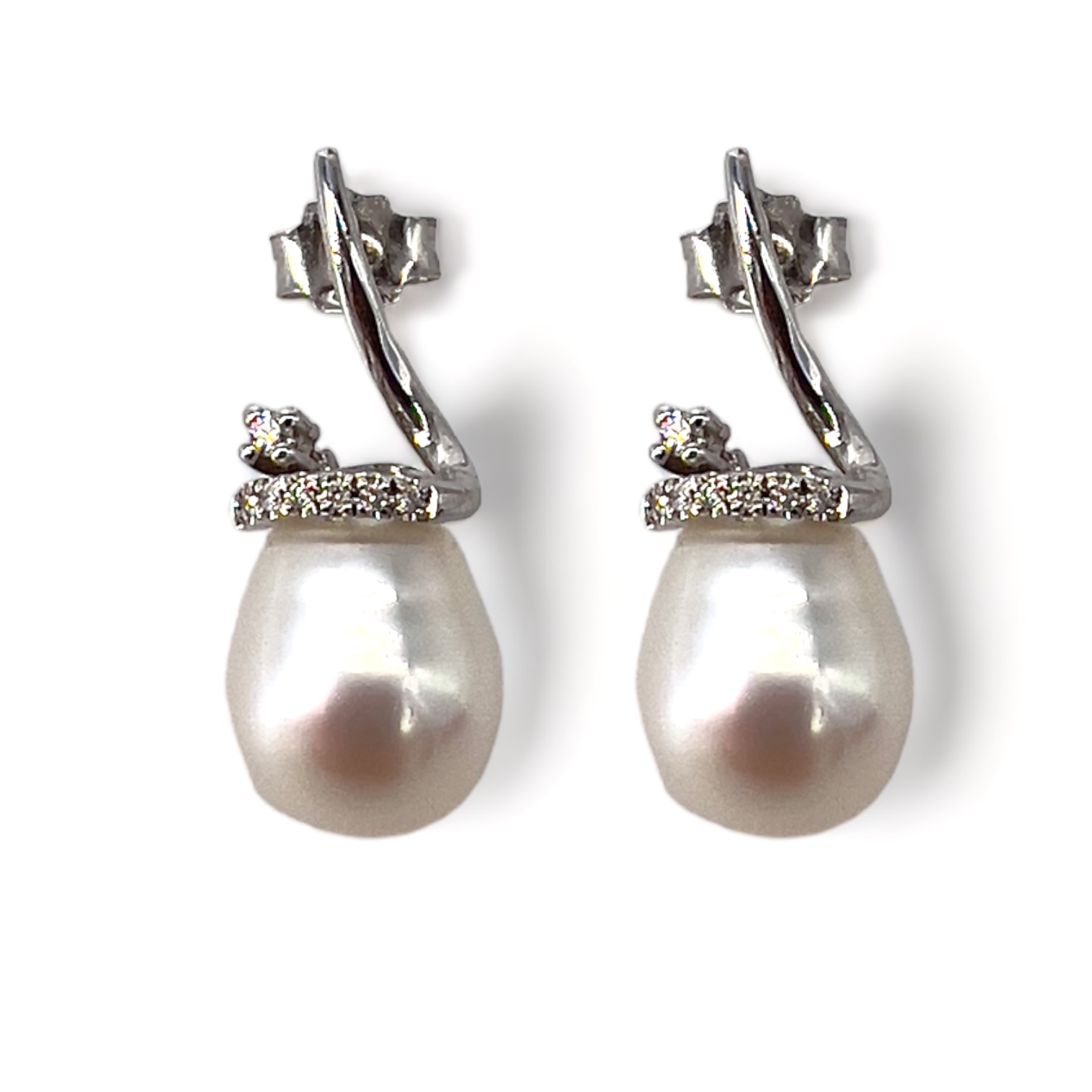 Orecchini Perle oro e Diamanti Art. ORP190-1P