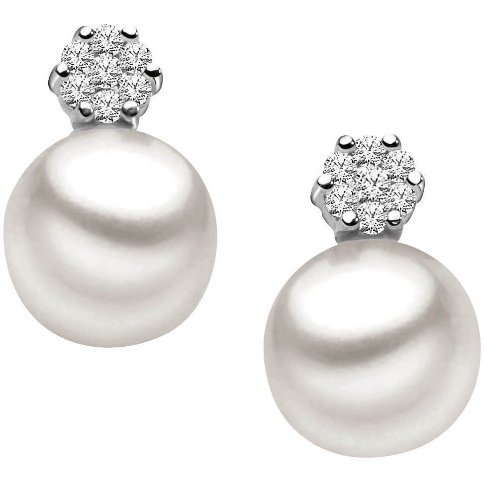 Orecchini Perla Oro Bianco ART. ORP212-5