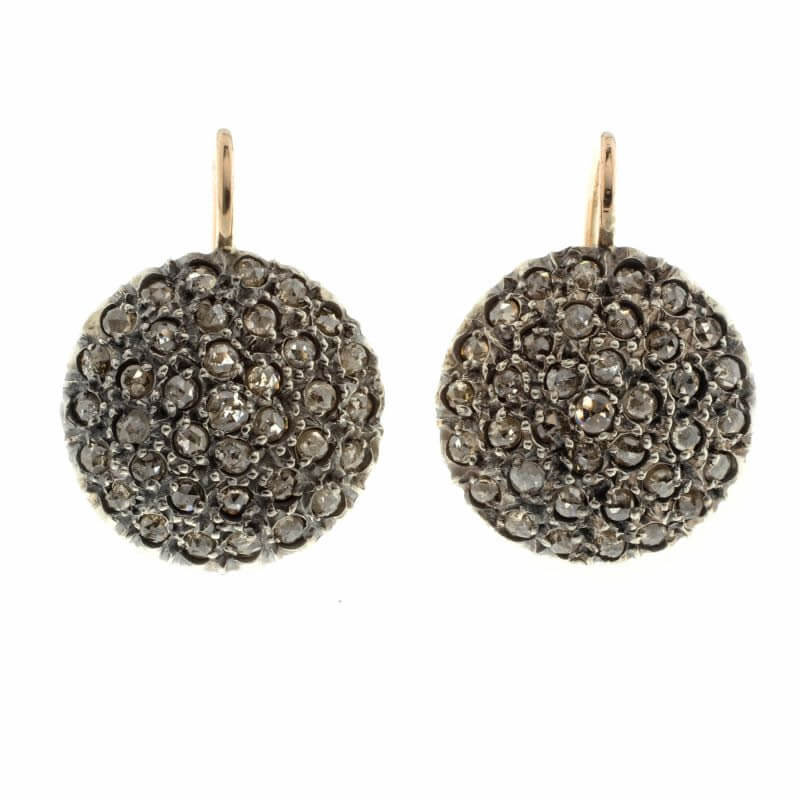 Orecchini Toppa Oro e Diamanti Art. 517495