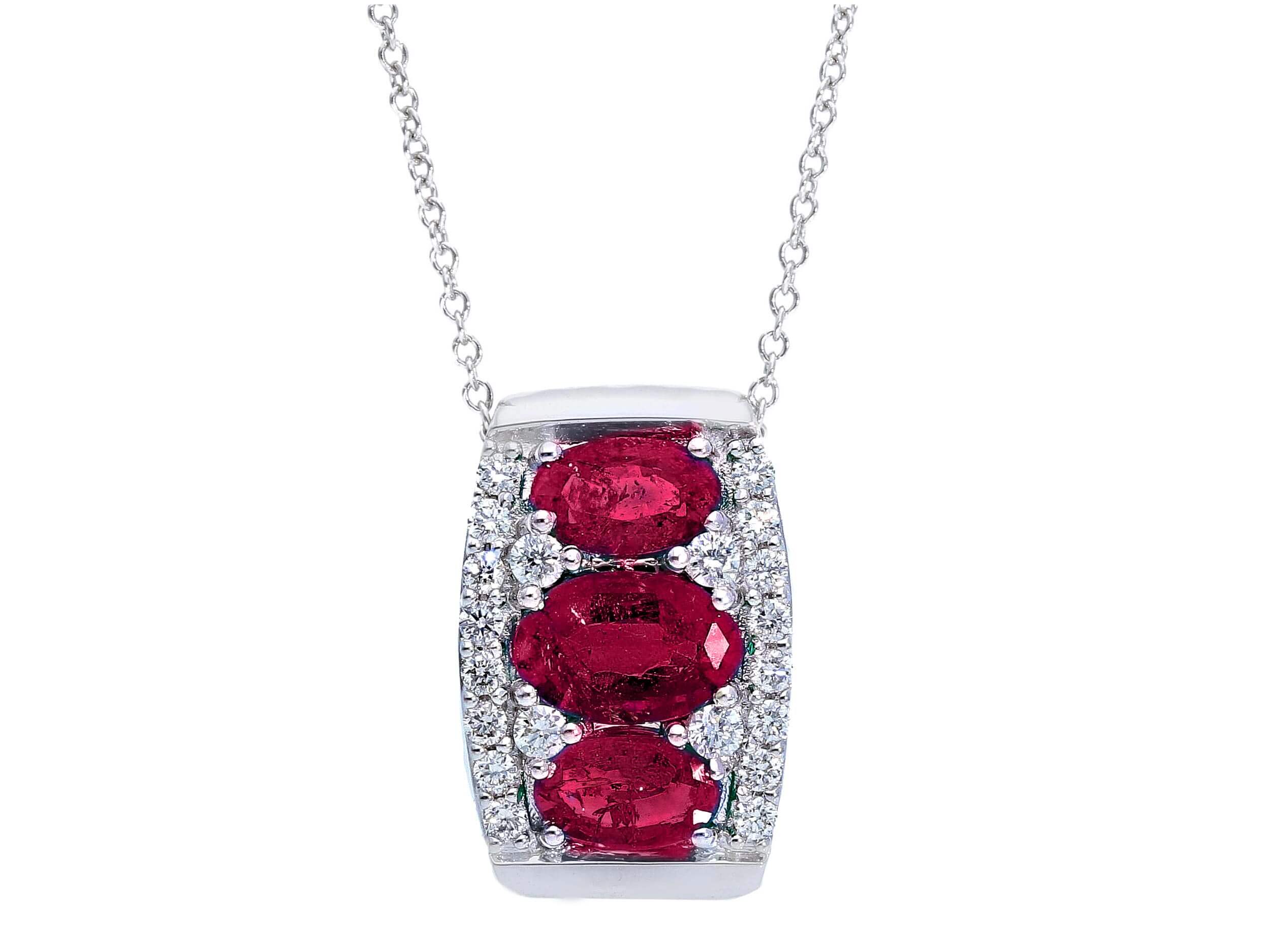Pendente rubini oro e diamanti GEMME Art. CIP234416