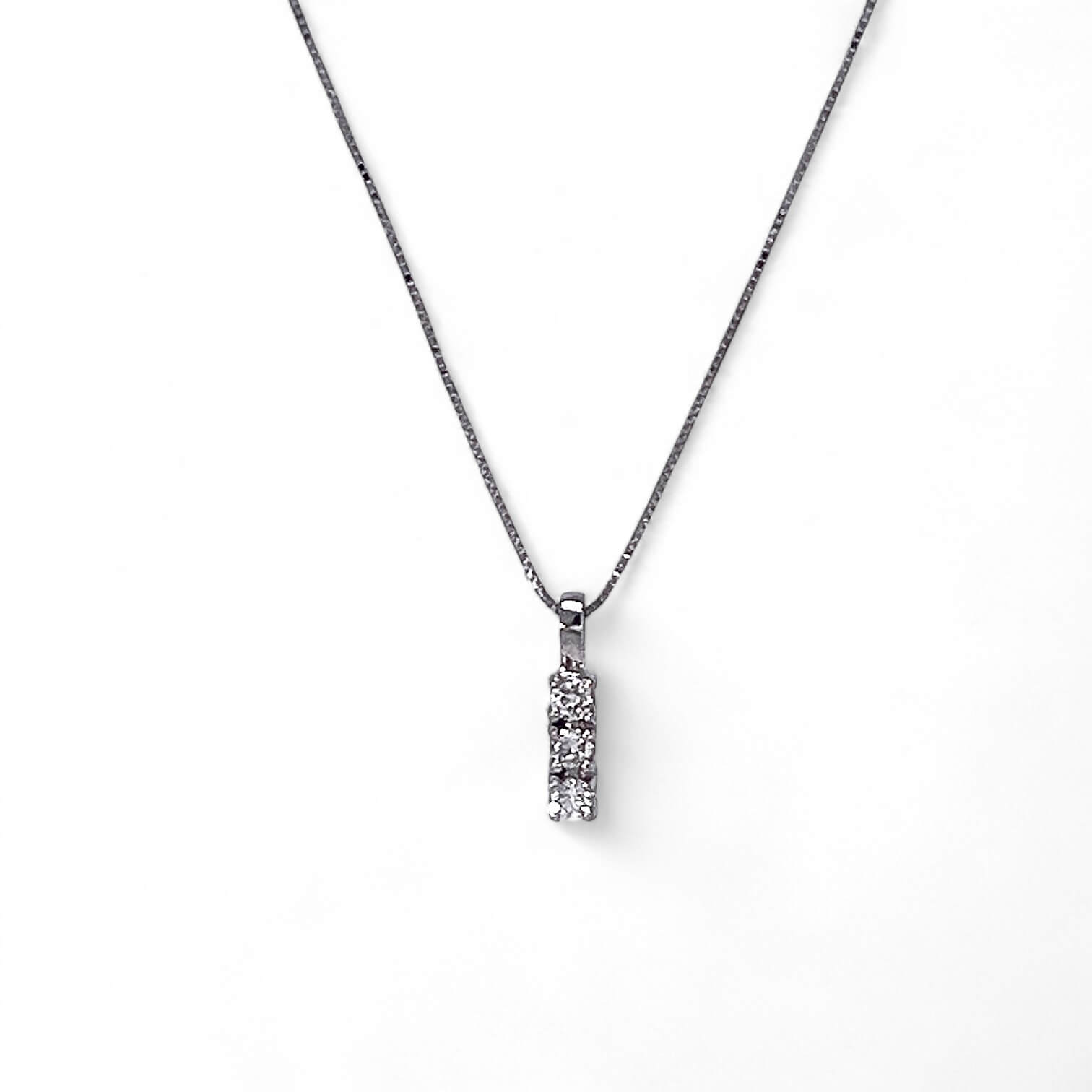Pendente trilogy di diamanti oro bianco 750 % SOGNO art. GR073
