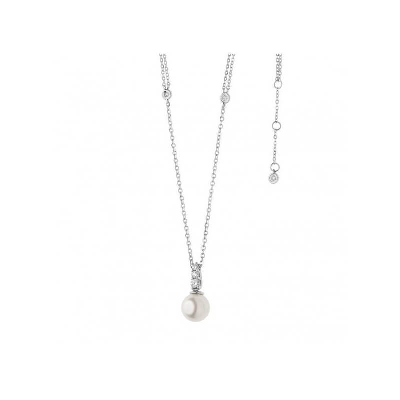 Girocollo perla con diamanti art. GLP552