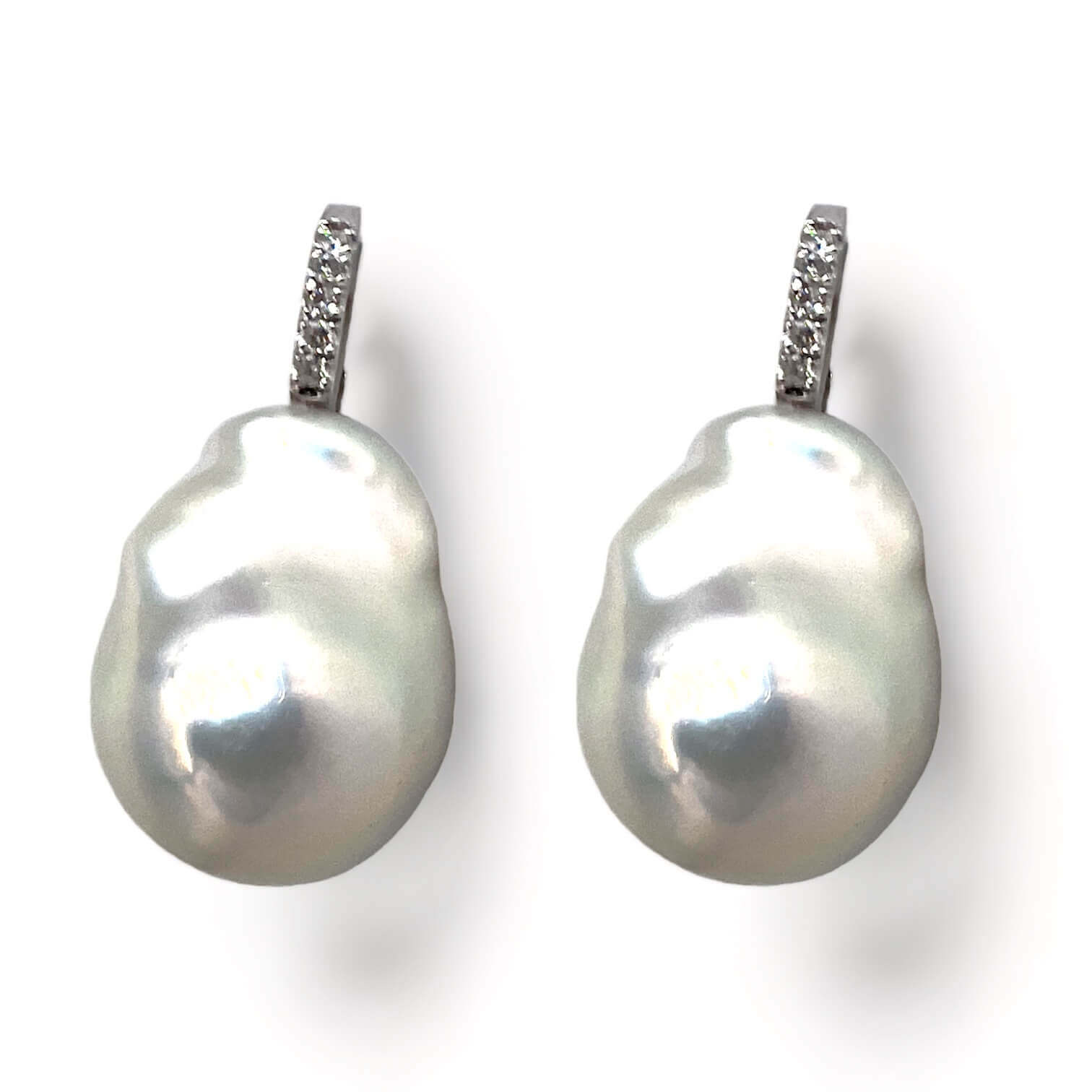 Orecchini Perle AUSTRALIA scaramazze e diamanti art.ORP266-11