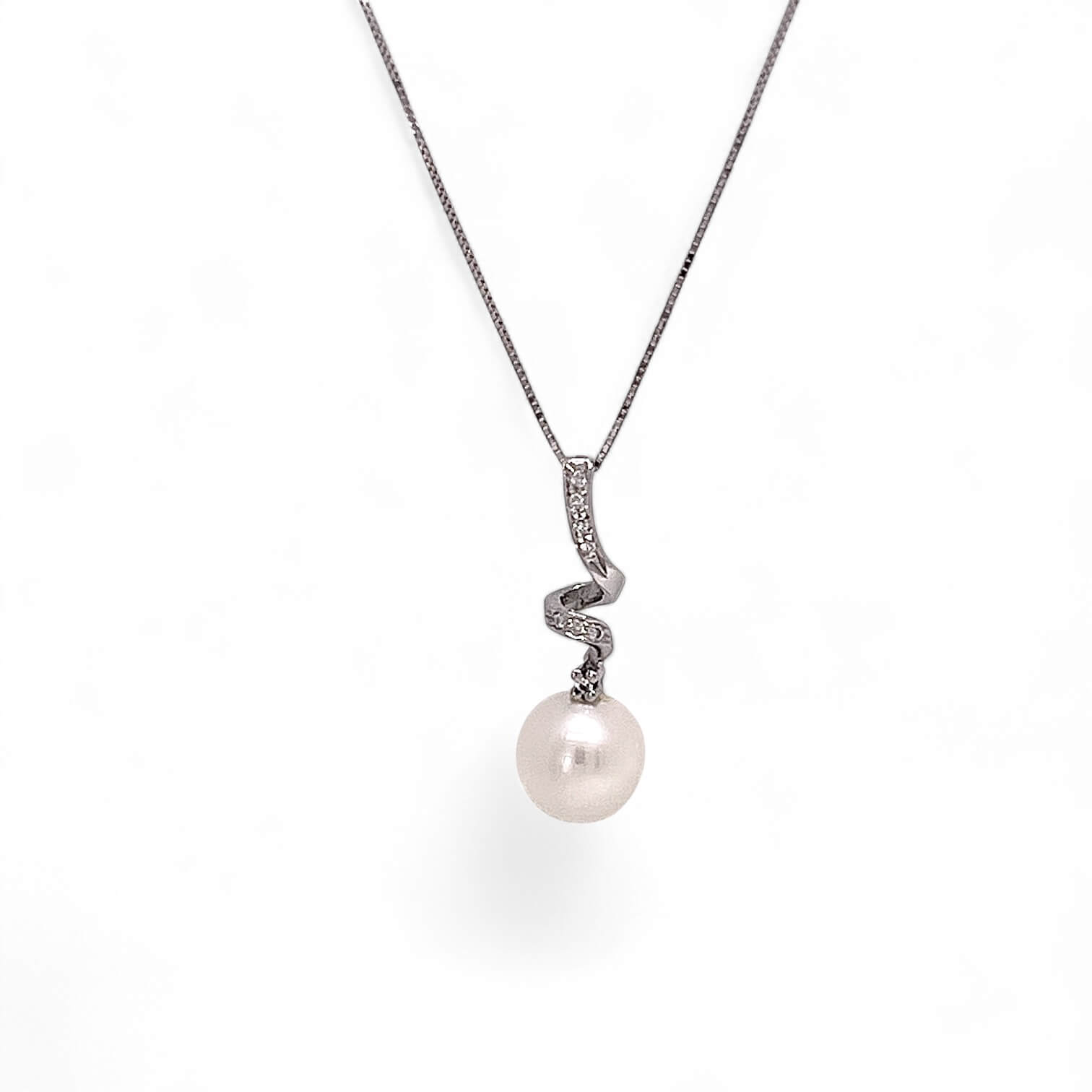 Girocollo perla e diamanti art.CDP60-2