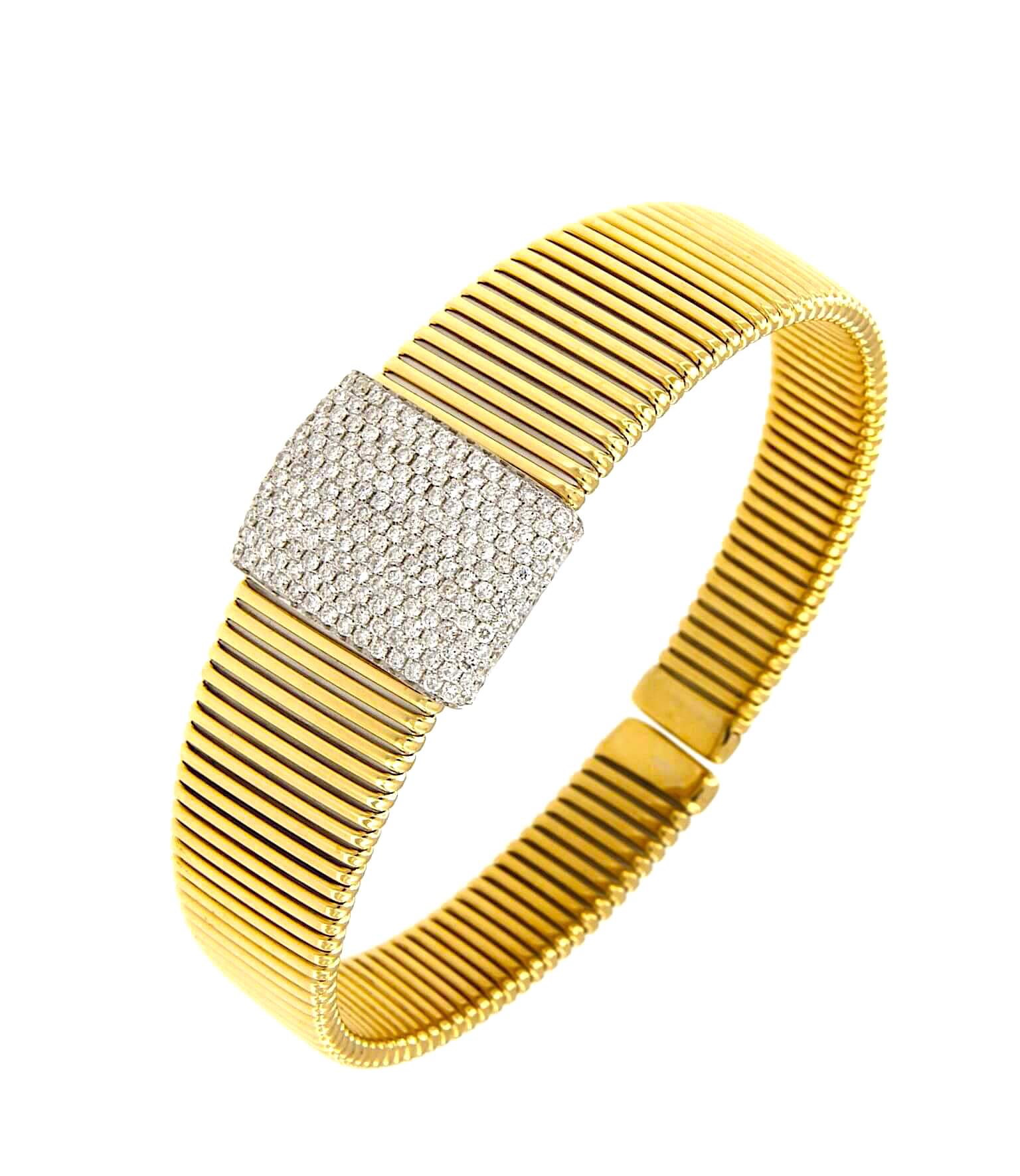 Bracelet gold and diamonds GAS TUBE Art. 5809