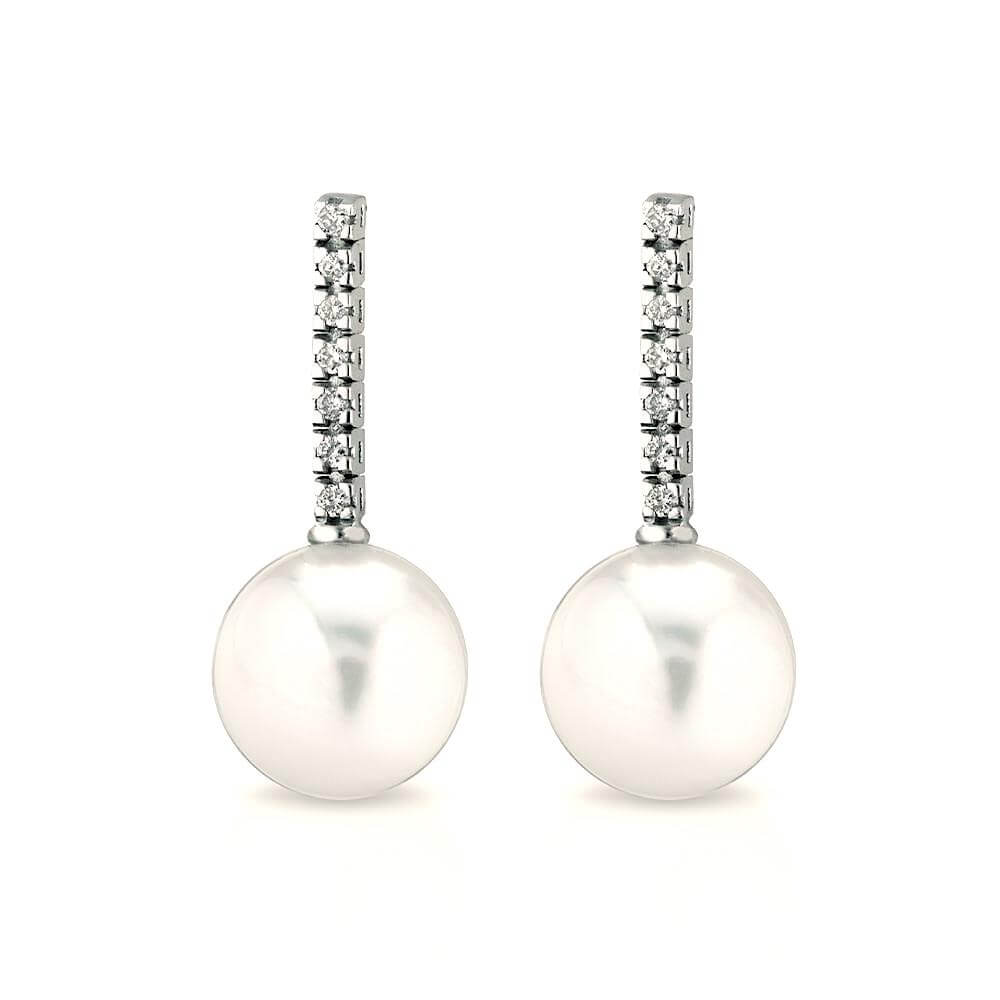 Orecchini perle oro bianco  Art.ORP219