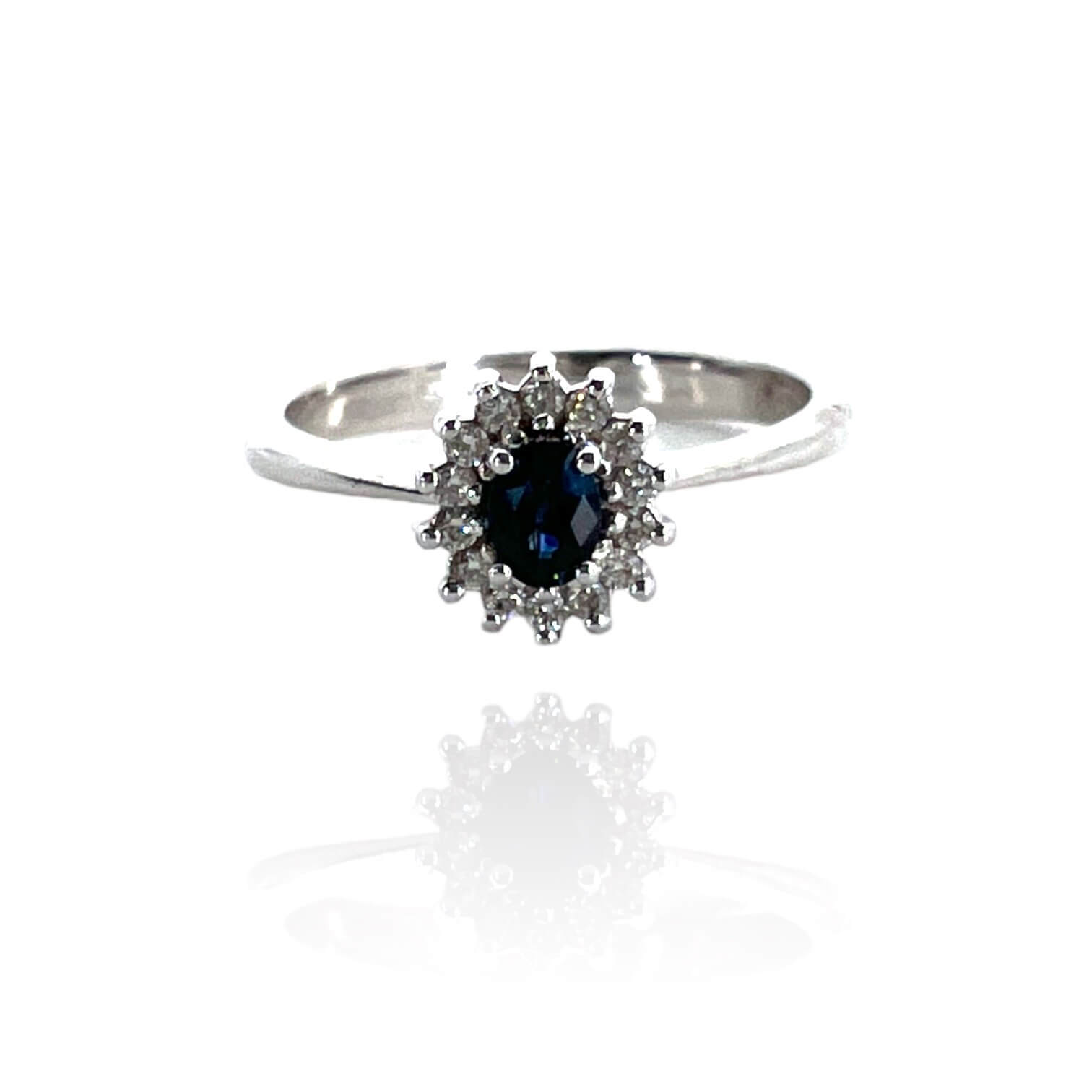 Anello zaffiro in oro e diamanti BON TON Art. AN2356