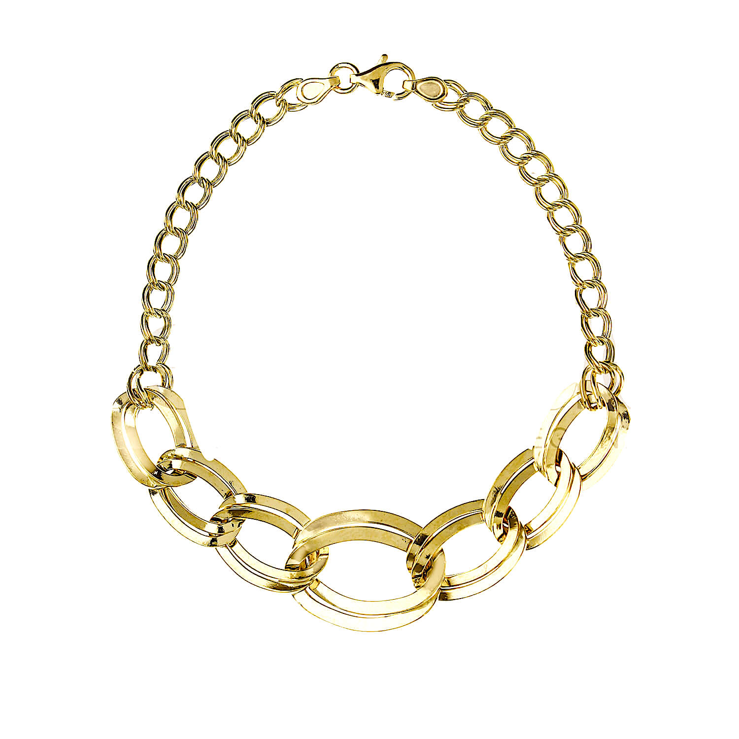 Bracciale donna a catena in oro giallo 18kt art. BRCAT9