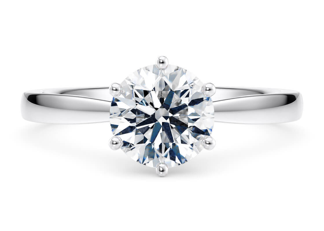 Anello solitario In Oro  750% e diamante  Certificato Igi   Art. IGI10